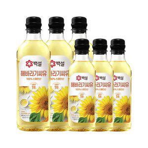 백설 해바라기씨유 900ml x3개+500ml x3개