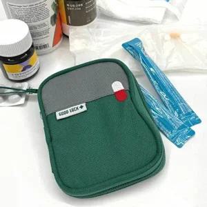 휴대용 비상약 약파우치 그린 구급약 상비약 약-WFHOV4L