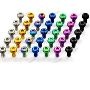 TORX 도로 브레이크 산악 디스크 12MM 나사 티타늄 볼트 12PCS 로터 자전거 M5X10 T25