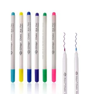 6Pcs 사라지는 잉크 패브릭 마커 펜 공기 지울 수있는 물 재봉을위한 자동 배니싱