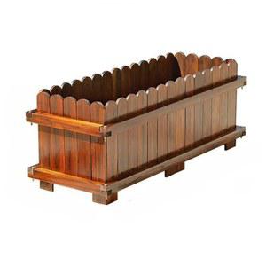 도로 화단 방부목 주택 마당 정원 울타리 박스 외부 공간 격자 100x35x50cm 옥상