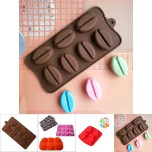 커피콩빵만들기 커피콩 실리콘몰드 7구/실리콘몰드/몰드/실리콘몰드틀/컬러실리콘몰드