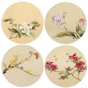 동양화 스캐치 밑그림 도안 동물 원데이 팬더 드로잉 그리기 교실 디자인 인테리어 나비