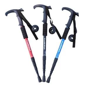 고품질 초경량 등산스틱 등산 지팡이 접이식 4단 등산용 산악 등산용지팡이 산악지팡이 (WFHVYJH)