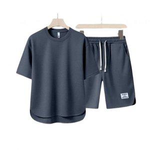 고품질 쿨링 여름 캐주얼 상하 의류 필수템 2종 세트 반팔 티 (WFHWGRB)