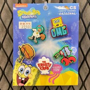 [크록스] HC02 스폰지밥 JIBBITZ 5개 세트 매장발송 신발 꾸미기 악세사리 참 파츠 1001 (S33683038)