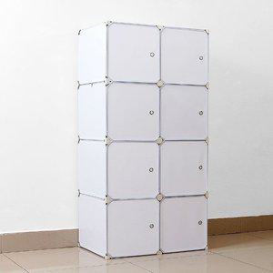 고품질 옷수납장 화이트 의류 정리함 선반 조립식옷장 조립식수납장 선반옷장 DIY옷장 DIY수납장 (WFHXWFA)