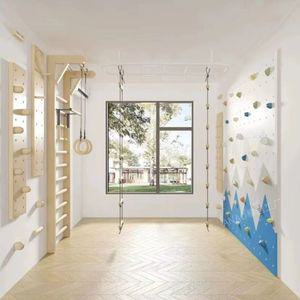 실내 암벽등반 프레임 놀이기구 클라이밍 장비 정글짐 원목 감각 훈련 운동 기구 악력