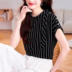 [하프클럽/랄라모션]스위트 스트랩 리본 블라우스셔츠(llm0678)