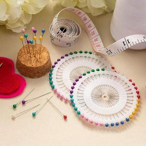 해바라기 시유니침핀 40개 구슬 원형 시침핀 진주시침핀