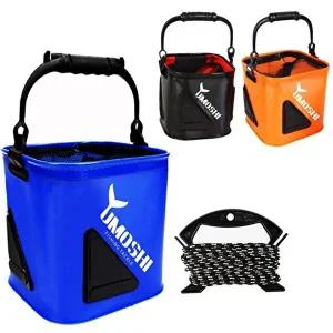 간편보관 접이식 손잡이형 낚시 두레박 물고기살림통-WFD69C8