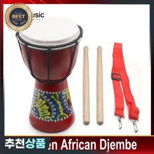 아프리카 젬베 퍼커션 핸드 드럼 나무 잼 Doumbek 패턴  4 인치