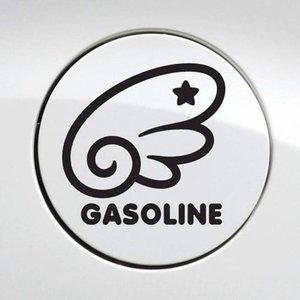 [JH952Q2S_52C0]가솔린 자동차 주유구스티커-블랙