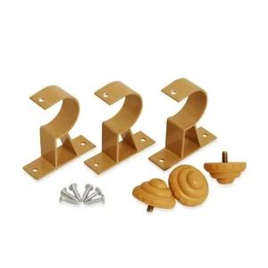 커트 브라켓 브라운 커텐봉걸이 천정 고정 고리 (WFHYT2F)