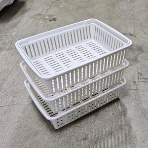 웰빙 수납 바구니 1호 적층 수납함 바스켓 플라스틱 소품 정리함 문구상자