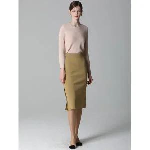 [하프클럽/레노마레이디]H라인 니트스커트 (택가격 139000원)