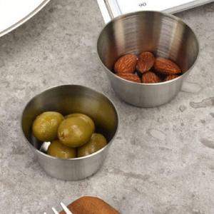 국산 샤틴 무광 스텐 드레싱볼 작은 미니 소스 그릇 심플 종지 택1