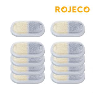 로제코 고양이 강아지 스테인레스 급수기 필터 10매 PWF02전용 정수기 반려동물 애견급수기 필터