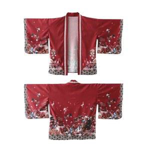 호피 봉황 화괴 블랙 화이트 여름 축제복 수묵화