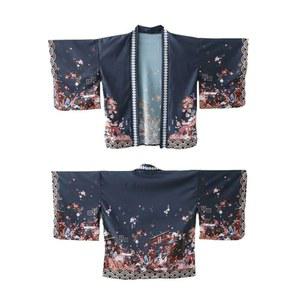 호피 봉황 화괴 흑백 여름 신사 축제복 수묵화