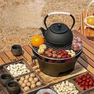 옛날화로대 무쇠화로 숯불 난방기 모닥불 33 숯불집게 60CM 특두께24CM 무쇠 드럼통 곤로 주물 주철 화구