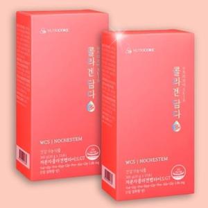 뉴트리코어 WCS 콜라겐담다 먹는 저분자콜라겐 펩타이드 15포 x 2박스