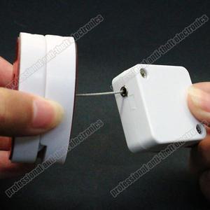 휴대 전화 보안 스탠드 더미 도난 방지 디스플레이 홀더 소매 100pcs에 대 한 개폐식 당겨 와이어 케이스