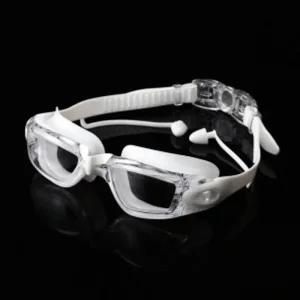 3중코팅 귀모던마개일체 물안경 바다 수영장 수경 화이트
