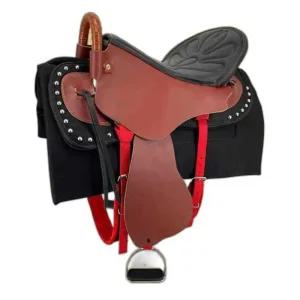 승마 안장 시트 조랑말 충격 방지 독마 장비 두꺼운 쿠션 대형레드세트