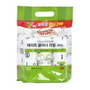 스카치브라이트 실속형 멀티팩 테이프 클리너 리필 7p 대형 1개