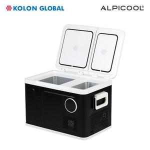 알피쿨 신상 블랙에디션 캠핑냉장고 31L 코오롱 공식 AS 듀얼도어 낚시 차박 화물 냉동고 NK40