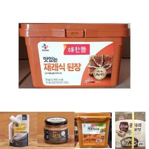 해찬들 재래 된장 3k/찌개/요리/집된장/한식/콩된장/구수한/업소용/단체급식/어린이집/유치원/학교/가정용