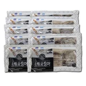 [2025 오징어 매출 1위] 명진 손질통오징어 110g×20미 (1팩/2미, 총 10팩)