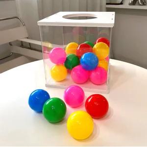 뽑기 캡슐 뽑기통 추첨 볼 가챠 공 플라스틱 원형 불투명 32mm 45mm 60mm 위드하하