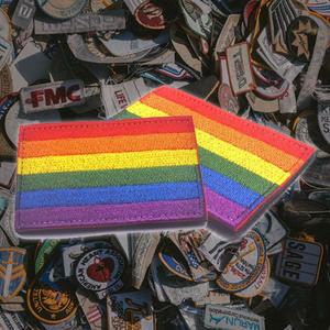 [QN2219B1_57]찍찍이 패치 군인용품 와펜 무지개