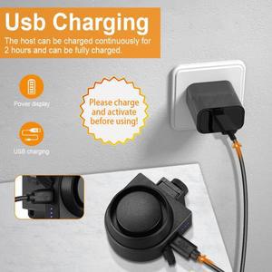 Anchtek 바이크 오토바이 경보 무선 자전거 진동 USB 충전 원격 제어 도난 방지 모토 보안 시스템