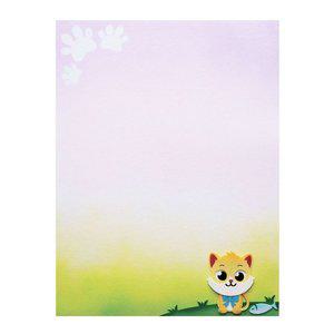 고품질 배경게시판 펠트지 고양이 공지판 알림판 환경판 (WFGORKE)