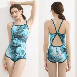 원피스 예쁜 실내수영복 로우컷 강습용 수영장 여성