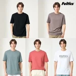[펠틱스]여름 반소매 코튼 티셔츠 5종,남성