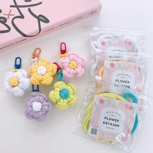 키링 업사이클링 만들기 인형 꽃 DIY양말목꽃키링 (42TkE)