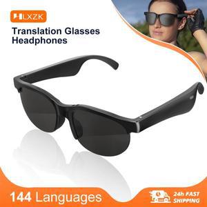 Ai 스마트 번역 안경 헤드폰 144개 언어 실시간 Bluetooth5.3 선글라스 음악 스포츠 라이딩 이어폰