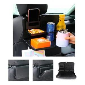 키밍 차량용 폴딩테이블 접이식 거치대 컵홀더 뒤좌석 폴딩테이블 차량용 뒤좌석