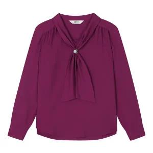 [롯데백화점]베스띠벨리 셔링 리본 타이 블라우스 BJBAI2411