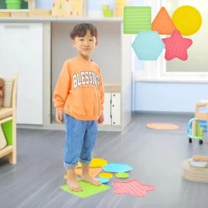 캐스B 센서리 촉감매트 10p 유아 신체활동 오감놀이 손발매트 발판 촉각 패드 체육놀이