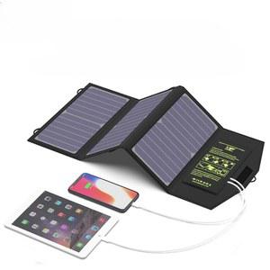 휴대용 접이식 태양광 패널 충전기 60W 100W 방진 보조베터리 태양전지판 필드 장치