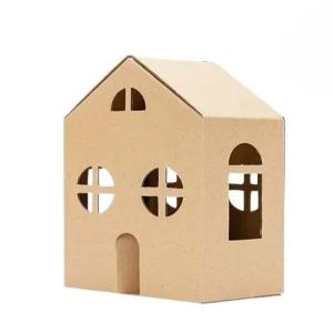 종이 집 골판지 허니컴 캐빈 타운하우스 만들기 세트 고양이 텐트 아지트 보드 이글루