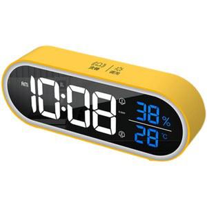 무아스 팝 미러시계 모드 무선 밝기 표시 가능 투명 디지털시계 온도 LED 벽시계