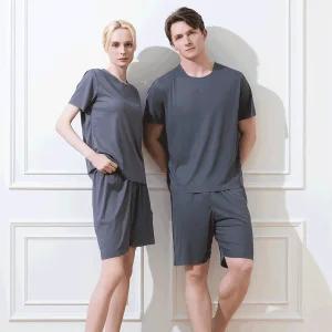 쿨 냉감 홈웨어 시원한애 2개 세트 여름 커플 잠옷 냉감잠옷 스판