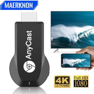 HDTV 무선 디스플레이 어댑터 와이파이 1080P 모바일 스크린 미러링 리시버 프로젝터 안드로이드 맥 iOS 윈