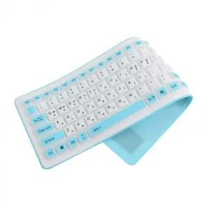 키보드 휴대용 방수 무소음 접이식 실리콘 PC (3JaSF)